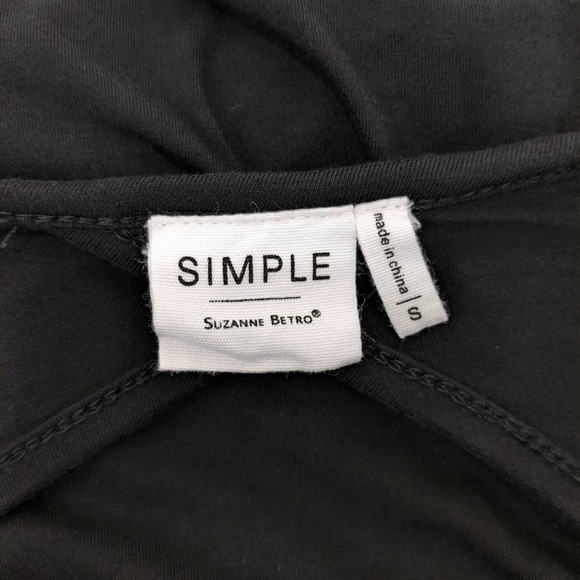 Simple by Suzanne Betro Pocket Side Slit Cutout Back Maxi Dress In Black - Picture 10 of 11